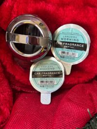 Lakeside Morning & Endless Weekend [Car Fragrance Refills]  & Metallic Vent or Visor Clip