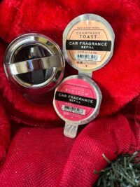 Cactus Blossom & Champagne Toast [Car Fragrance Refills]  & Metallic Vent or Visor Clip