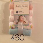 Baby Gear - 12pc Washcloths Blue & Pink Mix