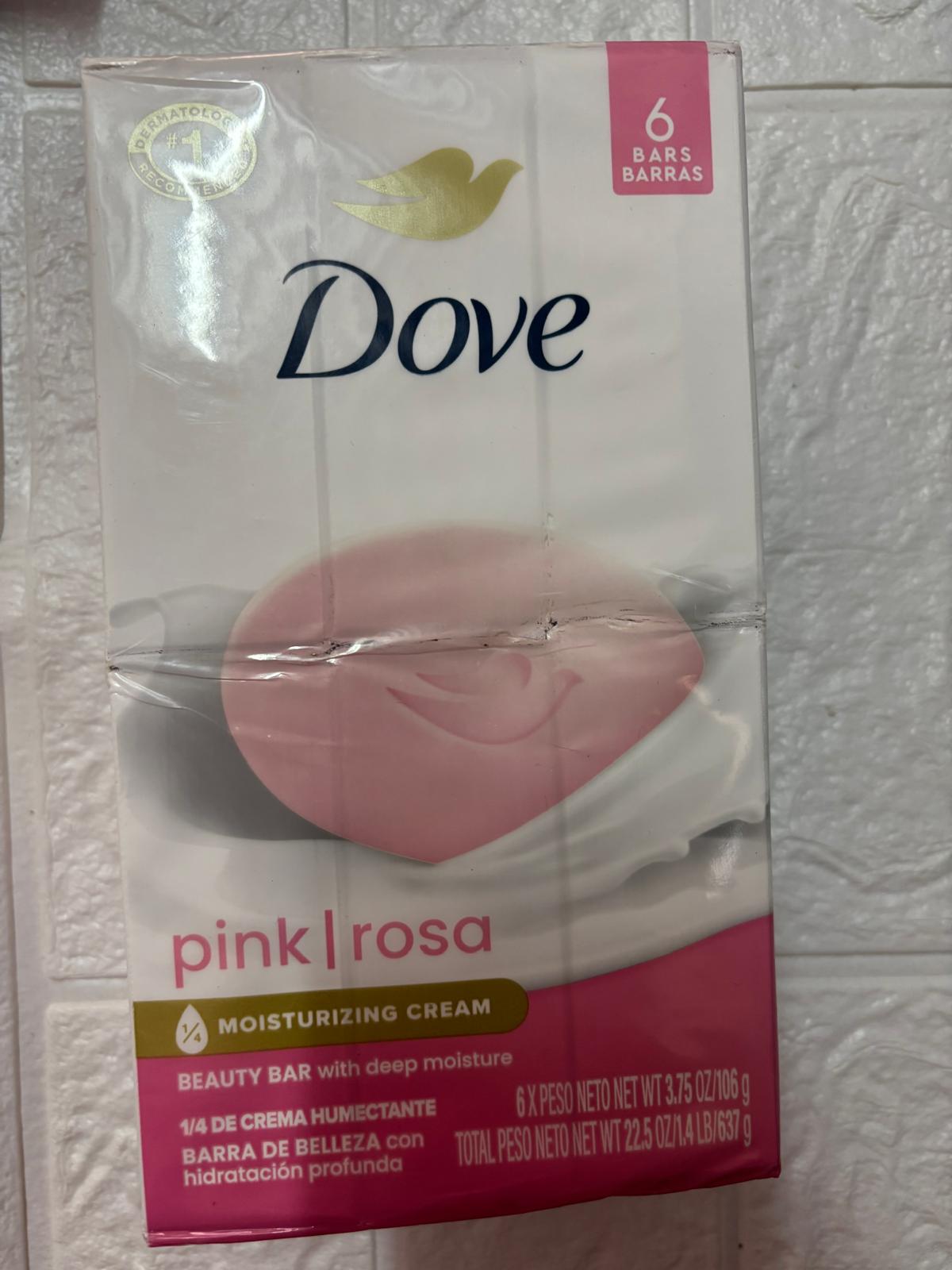 z4 Dove Beauty Bar Soap "Pink Rosa" 6pk - Image 1