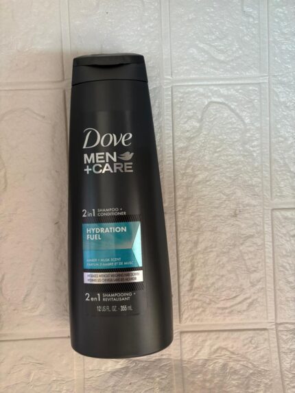 Dove+Men 2in1 Hydration Fuel Amber & Musk Scent Shampoo + Revitalisant 12floz