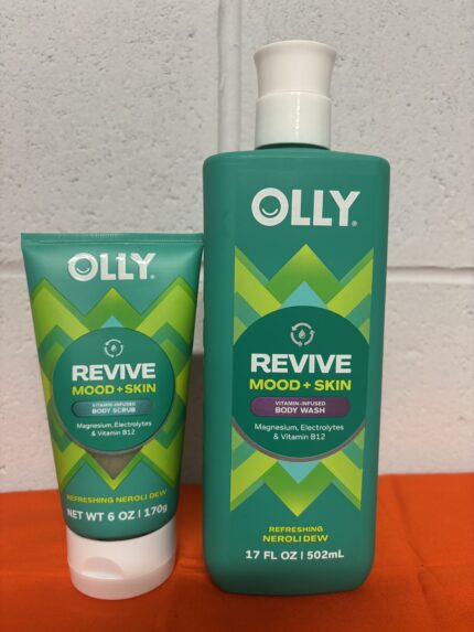 Olly Revive Mood+Skin Refreshing Neroli Dew Vitamin Infused Body Scrub +Wash