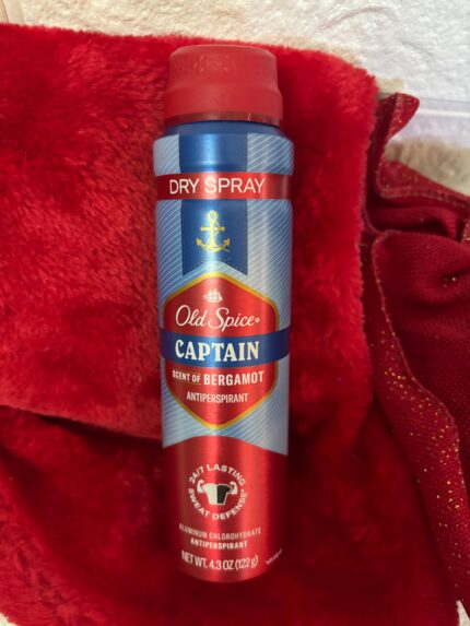 Old Spice "Captain" Scent of Bergamot Antiperspirant Spray 4.3floz