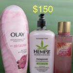 Hempz-Pomegranate hydrate + renew "Lotion", Olay Moisture Ribbons & VS Dewy Dragon fruit Nectar