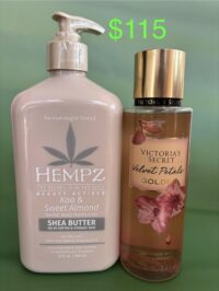 Hempz Koa &  Sweet Almond Shea Butter  "Lotion" & VS Velvet Golden Fragrance Mist