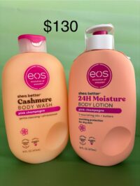 Eos Shea Better:  Cashmere Body Wash & Body Lotion: Pink Champagne  16fl oz