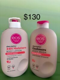 Eos Shea Better:  Cashmere Body Wash & Body Lotion :  Coconut  Water 16fl oz