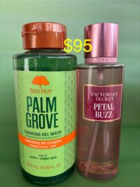 Tree Hut Shea Sugar "Palm Grove" Forming Gel Wash & VS Petal Buzz Fragrance Mist