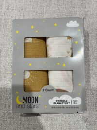 Moon & Stars 2pc Swaddle Blanket Set