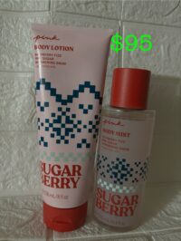 Pink VS: Pink: Sugar Berry: Raspberry Fizz, Pink Sugar & Shimmering Snow (Mist + Lotion)
