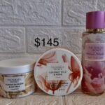 Coconut Milk & Rose (Calm) Moisturizing Body Butter, (Relax) Cream Body Wash & Velvet Petals Cashmere Fragrance Mist