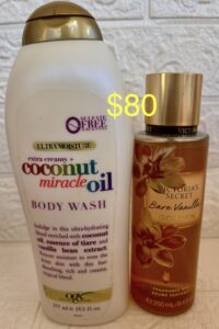 OGX extra creamy + Coconut Miracle Oil  Bodywash  & VS Bare Vanilla Golden Fragrance Mist