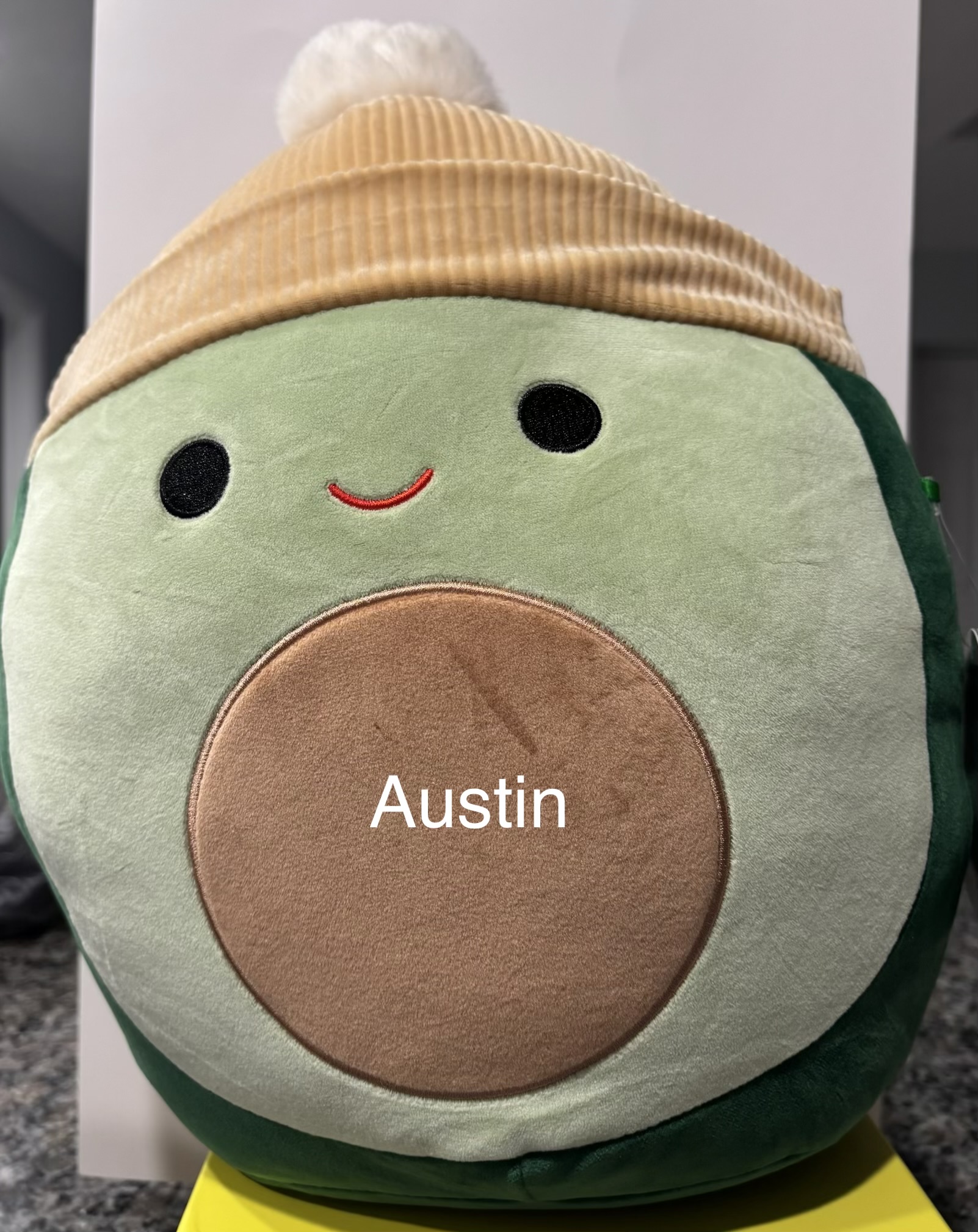 IMG_9595 Squishmallows "Austin Beanie Hat" 12 inch Collectible Plush - Image 1