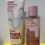 Pink: Creme Warm & Cozy - Strawberries & Cream, Coconut Milk, Frothy Vanilla + essential oils  (Mist +Lotion)