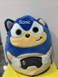 Squishmallow 7 Inch Sonic the Hedgehog Gamer - Sonic - Blue