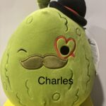 Squishmallows 8"- "Charles the Pickle with Heart Monocle" Plush