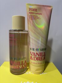 Pink: Sun Splashed - Vanilla & Dreamy Sweet Banana, Toasted Coconut & Sunkissed Vanilla  + essential oils  (Lotion+Mist)