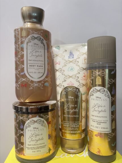 B&B Disney Princess Collection|Mist, Wash, Single Wick Candle & Lotion: Life's a Fairytale