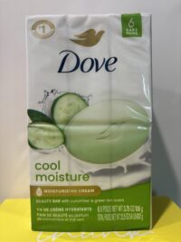 Dove Bar Soap -Cool Moisture Moisturizing Cream - 6ct