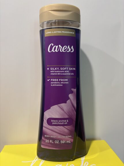 Caress Daily Silk - Silky Soft Skin with Hyaluronic Acid with Vitamin B3 & Essential Oil -Black Orchid & Patchoili Oil 20floz