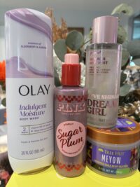 Olay Indulgent Moisture Body Wash & Tree Hut Meyow Bodybutter & VS: Love Shimmer-Dream Girl Fragrance Mist