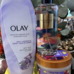 Olay Moisture Ribbons Bodywash, Tree Hut Meyow Bodybutter, VS Very Sexy Now Fragrance Mist