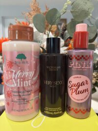 VS - Very Sexy Night Fragrance Mist & Starlit Sugar Plum Oil & Tree Hut Merry Mint Bodywash