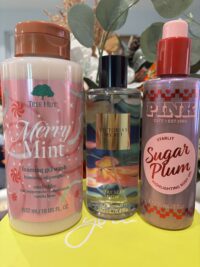 VS - Very Sexy Now Fine Fragrance Mist & Starlit Sugar Plum Oil & Tree Hut Merry Mint Bodywash