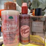 Tree Hut Shea Sugar Forming Gel Wash: Merry Mint & VS Sugar Plum & Bombshell Fragrance Mist Cashmere Bundle