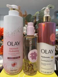 Victoria's Secret Pink : Vanilla Body Oil & Olay Bodywash & Lotion