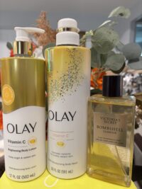 VS - Bombshell Glamore Fine Fragrance Mist & Olay Vitamin C Lotion & Bodywash Bundle