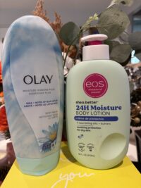 Eos Shea Better: 24h Moisture: Crème de pistachio  & Olay Bodywash Bundle