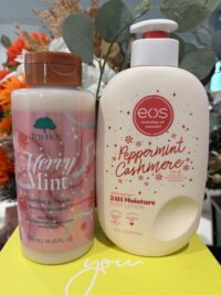 Tree Hut Shea Sugar Forming Gel Wash: Merry Mint & EOS Peppermint Cashmere Bundle