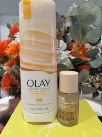 Mini Shimmer Body Mist - Creme Coconut & Cream & Olay Indulgent Moisture Bodywash Bundle