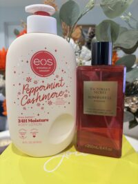 EOS Shea Better: 24h Moisture: Peppermint Cashmere & VS Bombshell Intense Fragrance Mist