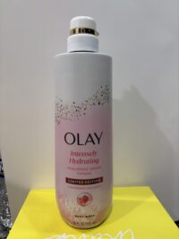 Olay Intensely Hydrating Hyaluronic Serum Complex Body Wash Strawberry Fizz Scent