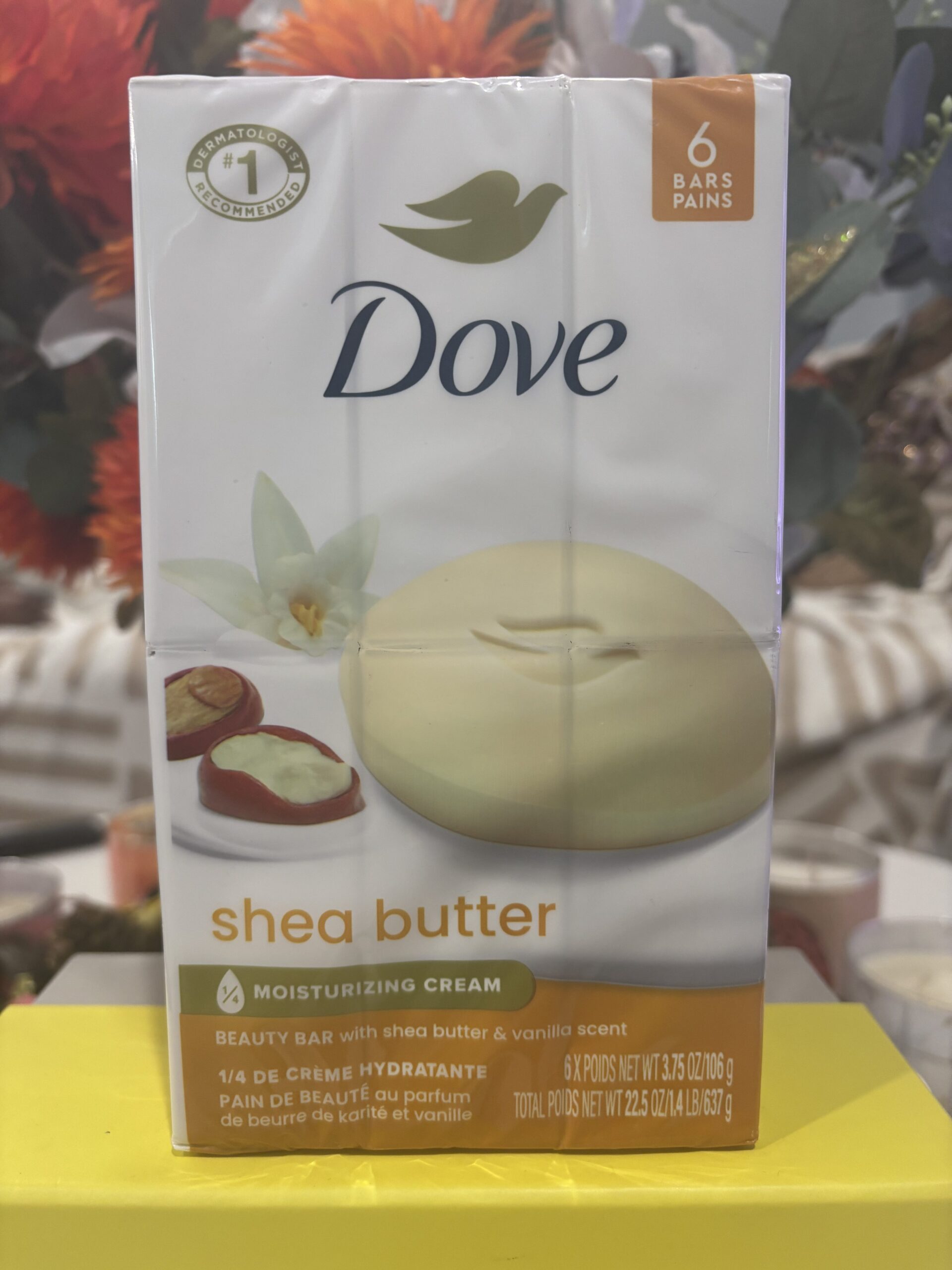 IMG_0967 Dove: Shea Butter Bar-Soap Moisturizing Cream 6pck - Image 1